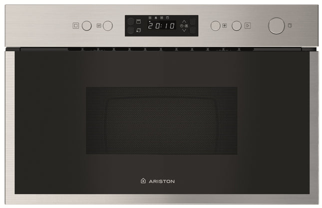 Ariston Built In Microwave Oven with Grill 22 Liter 1700 Watt , Black Silver - AM 212 XA