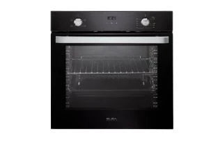 ELBA Built-in Gas Oven with Grill, 60 cm, 65 Liters, Black - EL10XLBFG