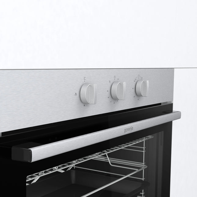 Gorenje Built-In Gas Oven With Grill 90 cm -86 Liter Stainless Steel BOG92201XK