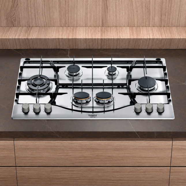 Ariston gas hob 6 gas burners - PHN 962 TS/IX/A