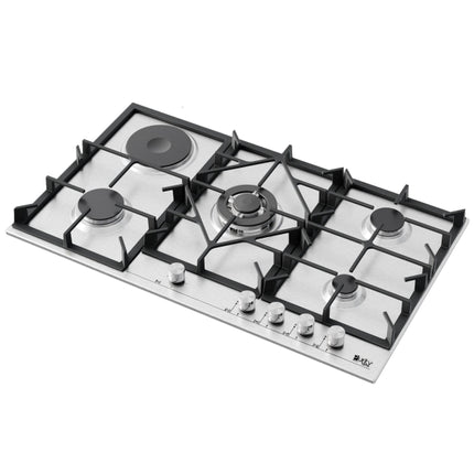 HPT909ES | 4 Gas Burner + 1 Electric Burner Heavy Duty Hob