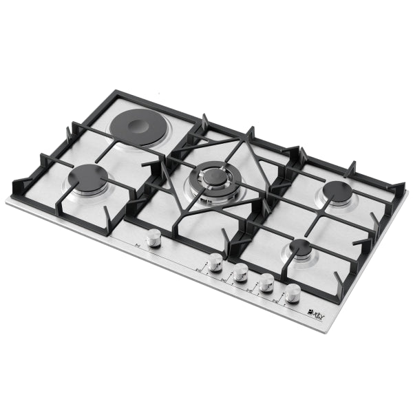 HPT909ES | 4 Gas Burner + 1 Electric Burner Heavy Duty Hob