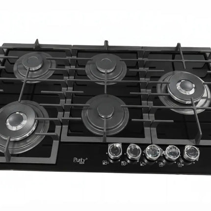 HPT927BL | Gas Hob 5 Eyes Heavy Duty Grids