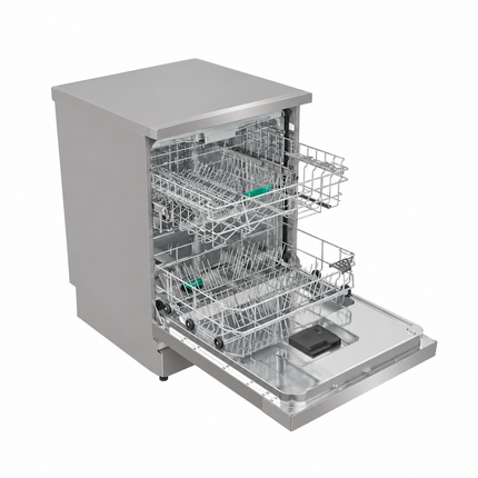 Gorenje Digital Dishwasher, 16 Place Settings, 7 Programs, Stainless Steel - GS6