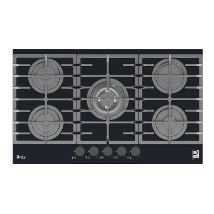 HPT906G – Gas Hob 5 Eyes Heavy Duty Grids