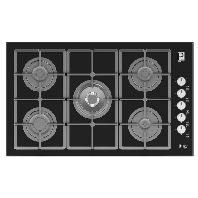 HPT975G – Gas Hob 5 Eyes Heavy Duty Grids