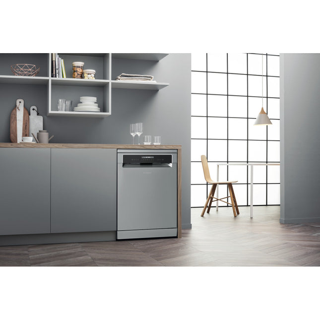 Ariston Dishwasher , 15 Persons Inverter Motor Grey - LFP 5P31 WLT X