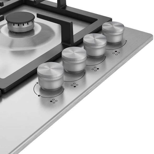 Ariston Built-In Gas Hob 60 cm 4 Burners Stainless Steel ARH 6G4R22 W2XNA