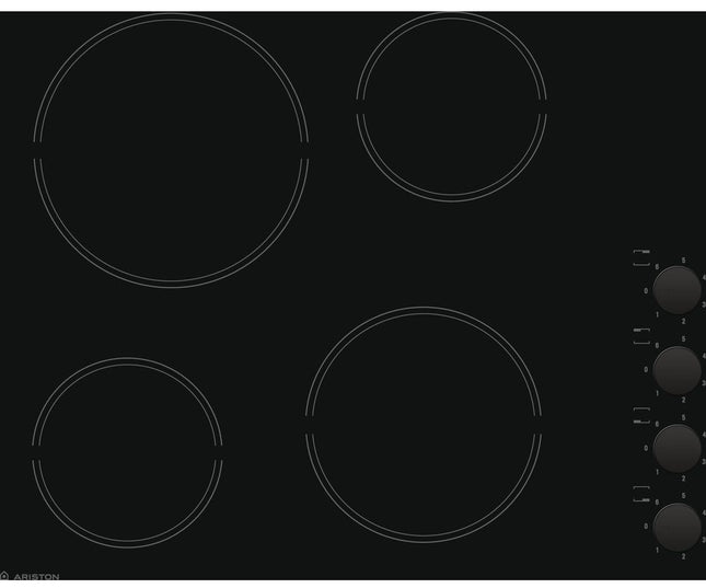 Ariston Electricity Built in Hob ,60 Centimeter 4 Burners ,Black - HR 609 C A