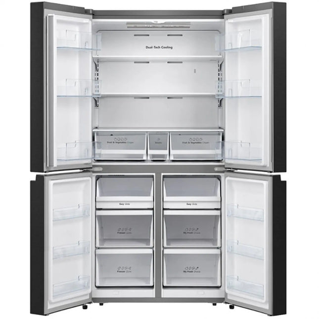 Gorenje Refrigerator 541 L No Frost Inverter 4 Doors Triple Zone Black NRM9181SB