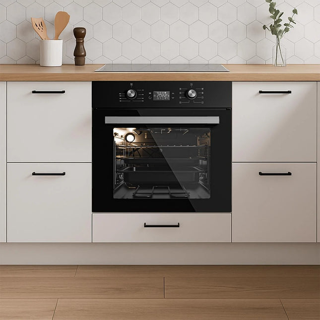 B66-SF2-Anthracite Glass – Kumtel 60cm Built-in Electric Oven
