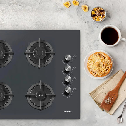C6-40BTF-Anthracite Glass – 60cm Built-in Hob