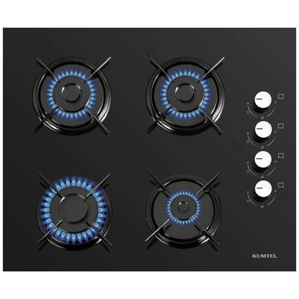 C6-40BF-BL-Glass – 60cm Built-in Hob