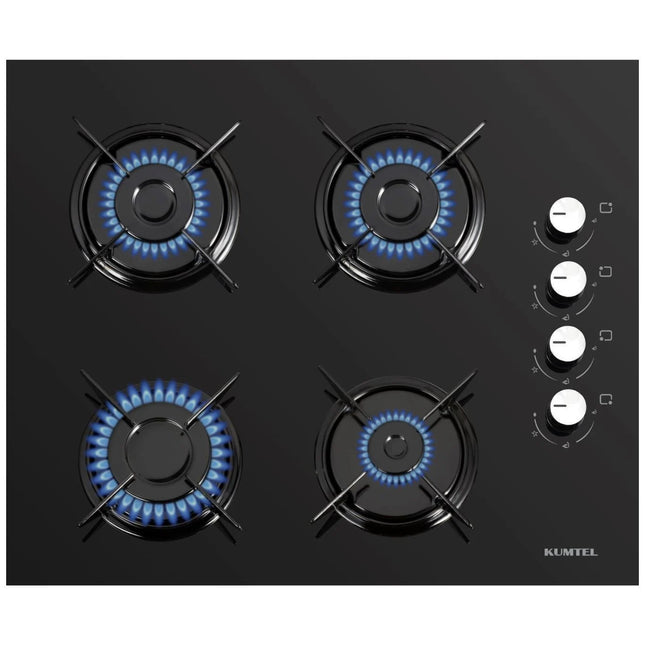 C6-40BF-BL-Glass – 60cm Built-in Hob