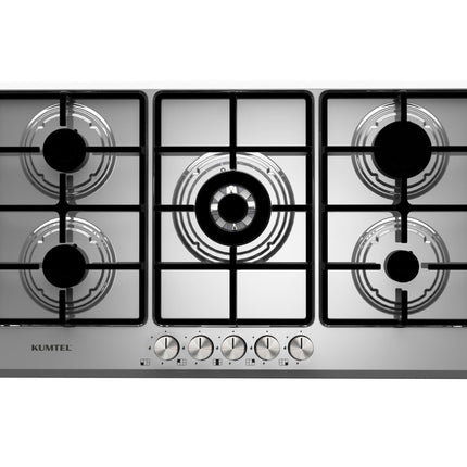 M9-50 BTF – 90 cm Built-In Cooktop, Kumtel Stainless Steel